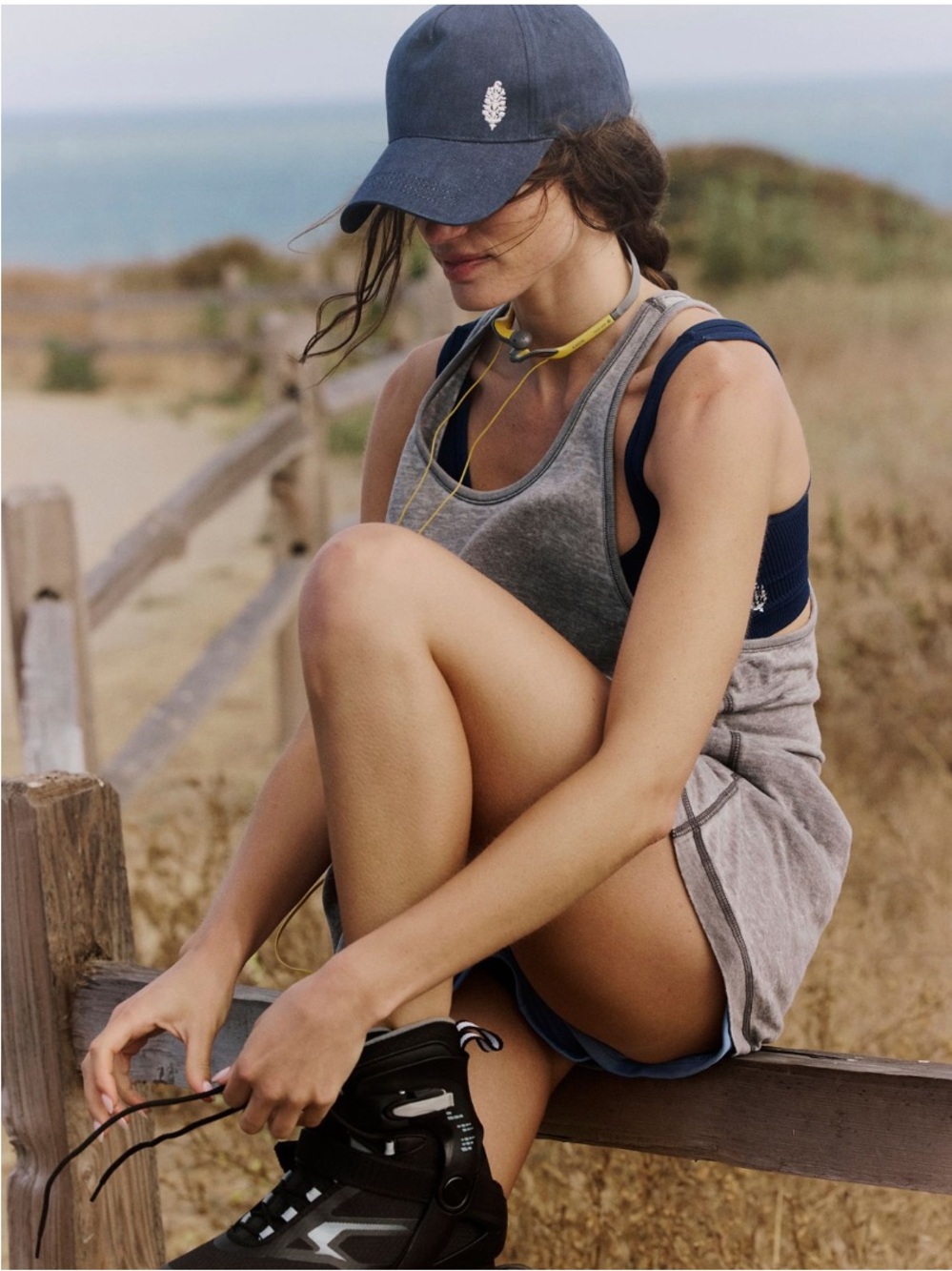 9329. Free People All Set Snapback Hat